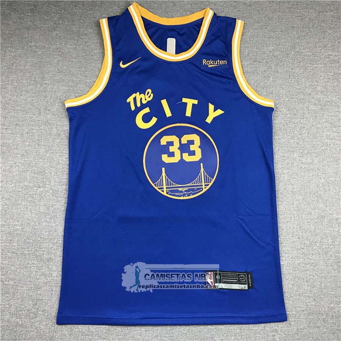 Camiseta Golden State Warriors James Wiseman Hardwood Classics 2020 Azul